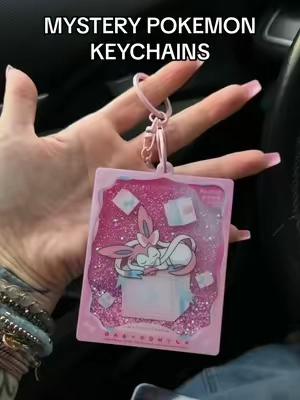 Mystery Pokemon eeveelutions keychains! #pokemon #pokemoncards #TikTokshopbacktoschool #pokemontiktok #eeveelutions 