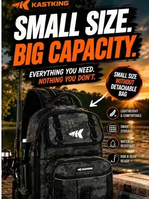 This bag’s the perfect size for every trip. #KastKing #FishingBackpack #FishingGear #BassFishing #TackleBag @KastKingUSA 