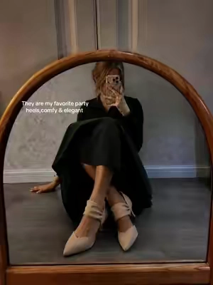 Can’t wait to wear these kitten heels at upcoming parties #heels #kittenheels #womenshoes #SohoChic #tiktokshopsummersale 