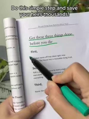 Your future self will thank you for reading this book. #trusts #livingtrust #LifeFaith #tiktokshop #Greenish