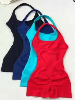 Backless, stretchy, and made to move with you 💪✨#jumpsuit #activewear #athleisure #backless #spotlightfinds 