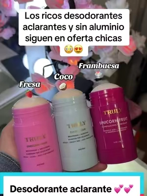 Ricos😍😍😍😍 En descuento hoy‼️‼️ #t#tiktokshopcreatorpicksdesodorantesinaluminio #axilasnegras #desodoranteaclarador #trulybeauty 