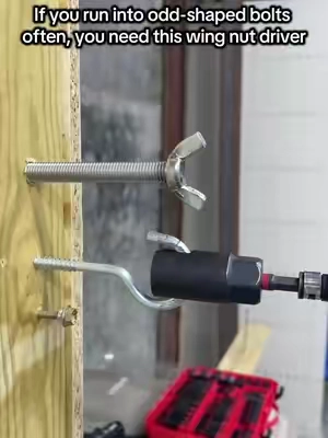Those weird-shaped fasteners can be so frustrating. Dealing with odd-shaped fasteners? This wing nut driver actually works. No more fumbling by hand, just hook it up to your drill and get the job done fast.#cartok #tools #carrepair #mechanic #worksmarternotharder 
