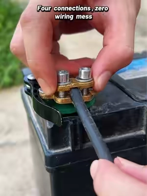 Organize your battery wiring the smart way. These 4-way battery terminal connectors provide dedicated connection points for accessories, making installations cleaner, upgrades easier, and future maintenance much more convenient.#BatteryTerminal #BatteryConnector #CarWiring #Automotive #CarAccessories
