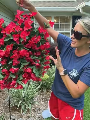 Artificial hanging flower baskets. Comes with flowers and hanging basket! #flowerbasket #artificialflowers #hangingflowers #creatorsearchinsights #porchdecor 