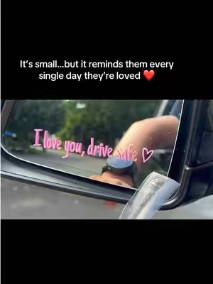 It’s small…but it reminds them every single day they’re loved ❤️#carsaccessories #truckaccesories #giftideas #backtoschool #carstickers 