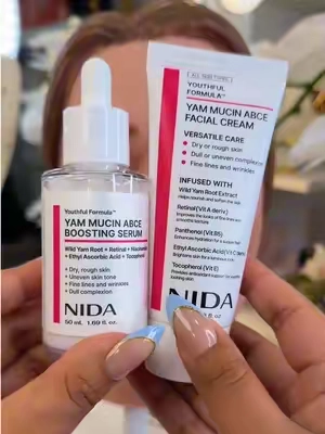 NIDA Yam Mucin ABCE Boosting Bundle #koreanskincare #kbeauty #glassskin #tiktokshopcreatorpicks #tiktokshopbacktoschool 