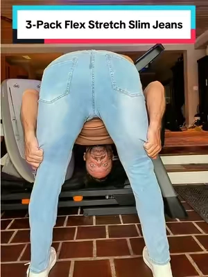 These Men’s 3-Pack Flex Stretch Slim Straight Jeans give you three easy everyday options with the comfort of stretch denim and a clean modern fit. They move with you, pair with almost anything, and make getting dressed a lot easier. #mensjeans #stretchjeans #menspants #mensstyle #mensfashion 