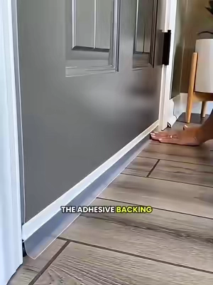 Seal those big door gaps with this easy stick-on weather strip. It helps block hot air and bugs, keeping your room cooler and more comfortable. #DoorSeal #WeatherStripping #BugProof #HomeEssentials #SummerMustHave  