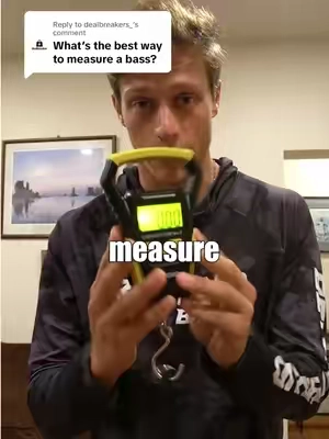 Replying to @dealbreakers_ How To Properly Weigh a Bass 