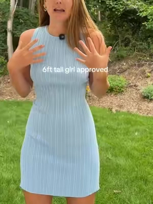 high neckline open back dress as a 6ft gal @Wenrine shop  6ft size medium true to size ✨ #tiktokshopcreatorpicks #fallfashion #BackToSchool #TikTokshopbacktoschool #tallgirlapproved 