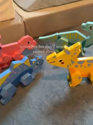 This will keep your little one busy!  #dinosaur #toddlertoys #educational #puzzles 