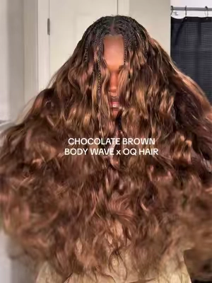 OQ Hair does not miss! 😮‍💨🙂‍↔️  Hair: @OQHAIR @oqhairshop  chocolate brown body wave x 5 packs  #miracleknots #bohobraids #bodywave #oqhair #fyp 