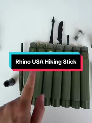 Hiking stick done right @Rhino USA #hikinggear #hikingstick #rhinousa #outdoorsman #hikingtiktok 