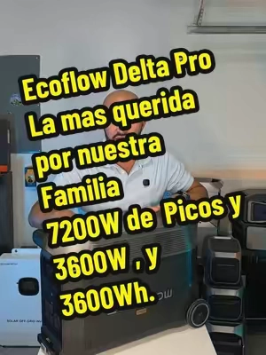 Con esta Delta Pro tu Familia  puede alimentar todos los equipos de la casa y dormir Incluso con A/C de 5000 A 6000 BTU. #ecoflow #generadorelectrico #Ecoflow #cubanos #tiktokshopcreatorpicks 
