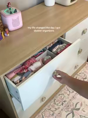 there’s no going back now 🤩#drawerorganization #dresser #drawers #organizedhome #homefinds 