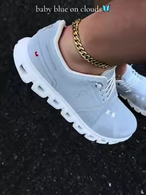 On Cloud 6 in the prettiest blue 🦋🤍 #oncloud #runningshoes #walkingshoes #fyp #ttsneakerweek 