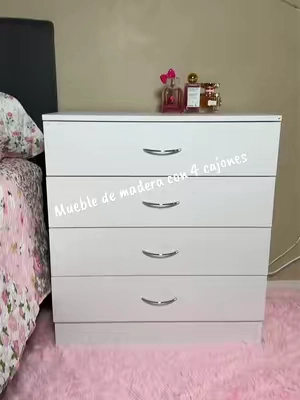 Aprovecha el precio. De este mueble con 4 cajones #mueble #dresserorganization #dresser #tiktokshopsummersale #blackfriday 