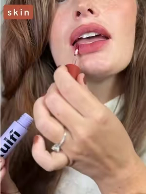 It's like a lip stain and a blurred matte lipstick had a baby 🤯. @Kulfi Beauty has done it again with this NEW Lassi lip formula!! #kulfipartner #lassilips