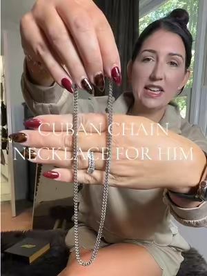 Gift for him ✨ 🎁 #giftforhim #giftsforhim #cubanchain #chainnecklace #necklaceformen 