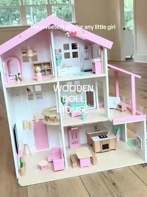 The sweetest gift for any little girl!! a cute doll house for pretend play, imaginative play, and hours of screen-free fun. The little rooms, furniture, and accessories make it such a fun playroom toy for toddlers and kids. #dollhouse #pretendplay #kidstoys #toddleractivities #tiktokshopfinds @Best Choice Products, Inc. 