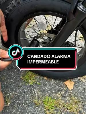 Candado alarma waterproof ideal para asegurar tu Moto, Ebike o scooter #alarmclock #alarmas #tiktokshopcreatorpicks #BacktoSchool #tiktokshopsummersale 