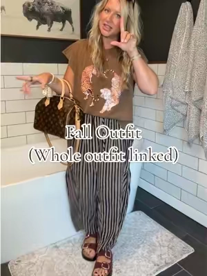 POV: You just found your new favorite fall transition outfit. 🍂🤎 Everything is linked because I’m a girl’s girl. You’re welcome. ✨ #FallFashion #FallTransition #TikTokShopFinds #MomStyle 