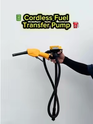 Transfer fuel faster without the heavy lifting.💪#ecarke #fuelpump #gaspump #dewalt #milwaukee 