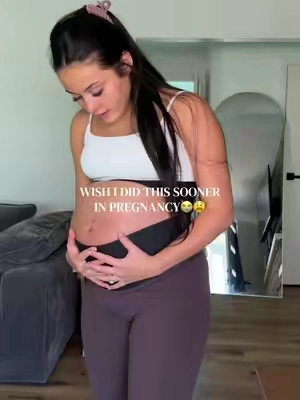 Needed this from 20 weeks and onward 😫 #pregnancy #pregnant #pregnancymusthaves #bellyband #momcozy 