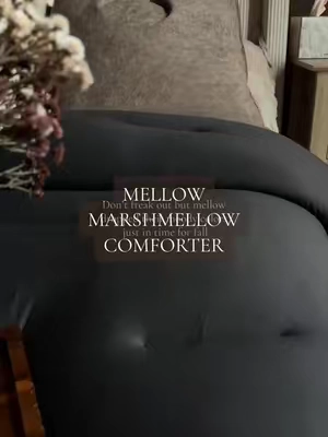 Genuinely obsessed with this one!!  @Mellow Sleep #mellow #mellowcomforter #comforter #fallbedding #cozybedroom 