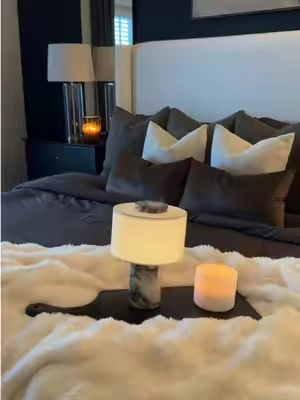 this whole set is 🤌🏼🤎 so affordable and fluffy!!! #beddingset #7piececomforterset #beddingset #luxurybedding 
