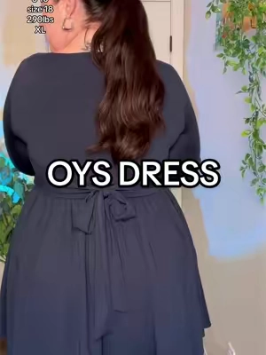 Love this dress sm #oysdress #midsizefashion #weddingguestdress 