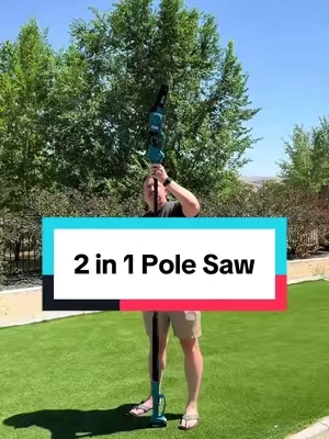 This 8 inch to 12 feet extendable pole saw is all you need. They sell out fast one before theyre gone for the season. #polesaw #yardwork #chainsaw #treeservice 