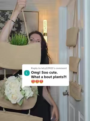 Replying to @lety22925 what a great idea! lets put plants in these hanging baskets 