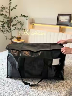 Finalmente poniendo en orden todas mis sábanas 🤎✨ Estas bolsas tienen muchísimo espacio y me ayudan a mantener todo organizado, protegido y fácil de encontrar✨ #homeorganization #hometips #totebags #beddingorganization #tiktokshopfind 