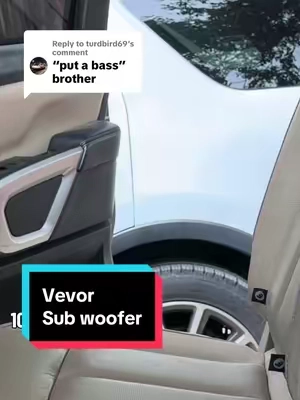 Replying to @turdbird69 it’s OK if you guys don’t know what a bass is #subwoofer #caraudiosystem #audiosystem #upgrade #stereo 