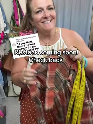 Replying to @Emily Gilmore  hope this helps. Most of the sizes are out of stock but the brand plans a huge restock in 7 ish days!  #falldealsforyou #plussize #bloomchic #overalls #flanneloveralls 