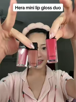 Everything is cuter in minis 🥹 #heralipgloss #hera #koreanmakeup #lipgloss #TikTokShopCreatorPicks 