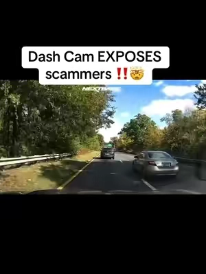 Dash Cam exposes scammers #dashcam #dashcamfootage #roadsafety #roadrage #scammers 