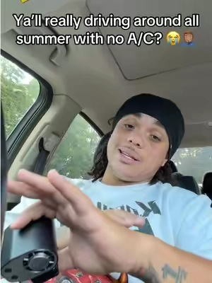 Ya’ll really driving around with nothing? 😭 #carac #cliponfan #portablefan #fan #summeressentials 