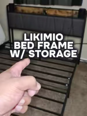 I’ve had this bed frame for a little over 3 months now, and I can officially say it was a solid upgrade. 🙌 Built-in storage, outlets and USB ports, plenty of space on the headboard, and it still looks great in the room. If you’ve been thinking about upgrading your bed frame, check the orange cart and see what offers are available today. 🛏️👀 - #LIKIMIO #BedFrame #BedroomUpgrade #HomeFinds #MackMotivates 