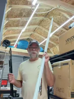 VEVOR 10 Pack LED Shop Light 4 FT40W Linkable Shop Light Fixture6500 LM Ceiling Lights 59 in Power Cords with ON/OFF Switch 48 in Connector Cablesfor Garage Warehouse Home Workkshop and Office.    #ledlights #garage #shoplights #TikTokshopbacktoschool #tiktokshopcreatorpicks @VEVOR Store 
