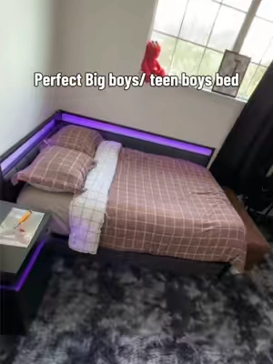 Mattress not included it’s just the frame :) boys bedroom ideas! 