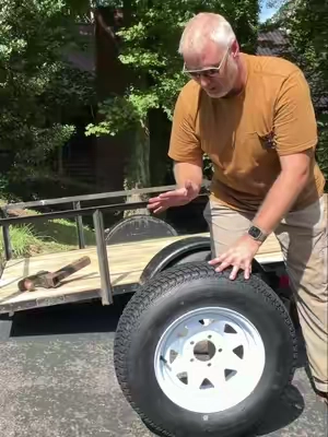GARVEE 2 Pack Trailer Tires With White Rims Heavy Duty Wheel Tire Combo #TrailerTires #TrailerWheels #UtilityTrailer #BoatTrailer #TikTokShopCreatorPicks @Garvee-Outdoor-Living 