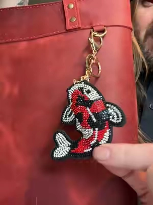 This charm from @Gold Blush is so pretty. #bagcharm #koifish #bagbling #goldblush #TikTokshopbacktoschool 