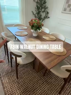 almost every time someone comes over i get compliments on this table! 🤎 #newhomeowners #diningtable #affordablefurniture #TikTokshopbacktoschool #backtoschool 