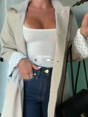 Trench is giving designer !!!! A fall must @Imily Bela so cute!!!! Wearing a size small #falltrench #fallfashion #trenchcoat 