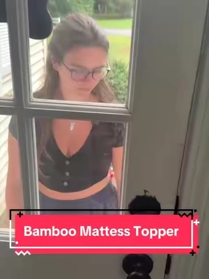 She tried it out…and she approves! #tiktokshopcreatorpicks #mattresstopper #hotsleepersolution #sleep #bamboomattresstopper 
