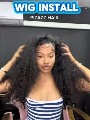 A wig from pizazz ? ALWAYS 10/10 4 ME !😻😻😻 @pizazzhairshop_us @Pizazz Hair Shop  #curlywig #wiginstall #burmesecurly #wiginfluencer #fypシ 