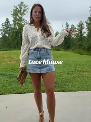 My dream date night or girls night outfit includes this gorgeous lace top! 